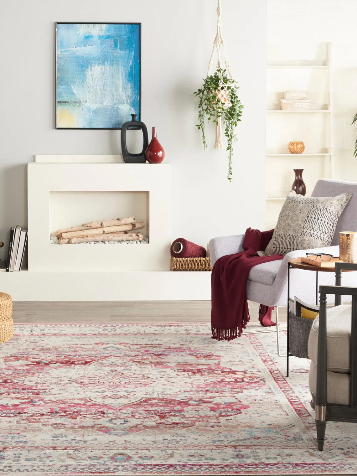 Outlet Alfombra de estilo vintage Kashan Rectangular|Alfombras Rectangulares