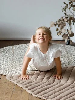 Mantas Y Alfombras De Juego|Mantas Y Alfombras De Juego></noscript>Toddlekind Alfombra de juegos reversible de algodón ecológico Jeffrey Blanco Off White, taupe