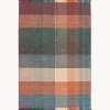 Clearance Alfombra de lana a cuadros con flecos Bliss Rectangular|Alfombras Rectangulares