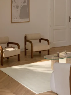 Rectangular|Alfombras Rectangulares></noscript>Westwing Collection Alfombra de lana artesanal Zayne Blanco Off White