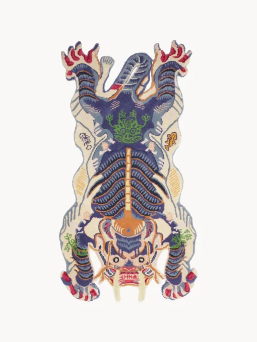 Online Alfombra de lana artesanal Dragon Alfombras Rectangulares|Alfombras