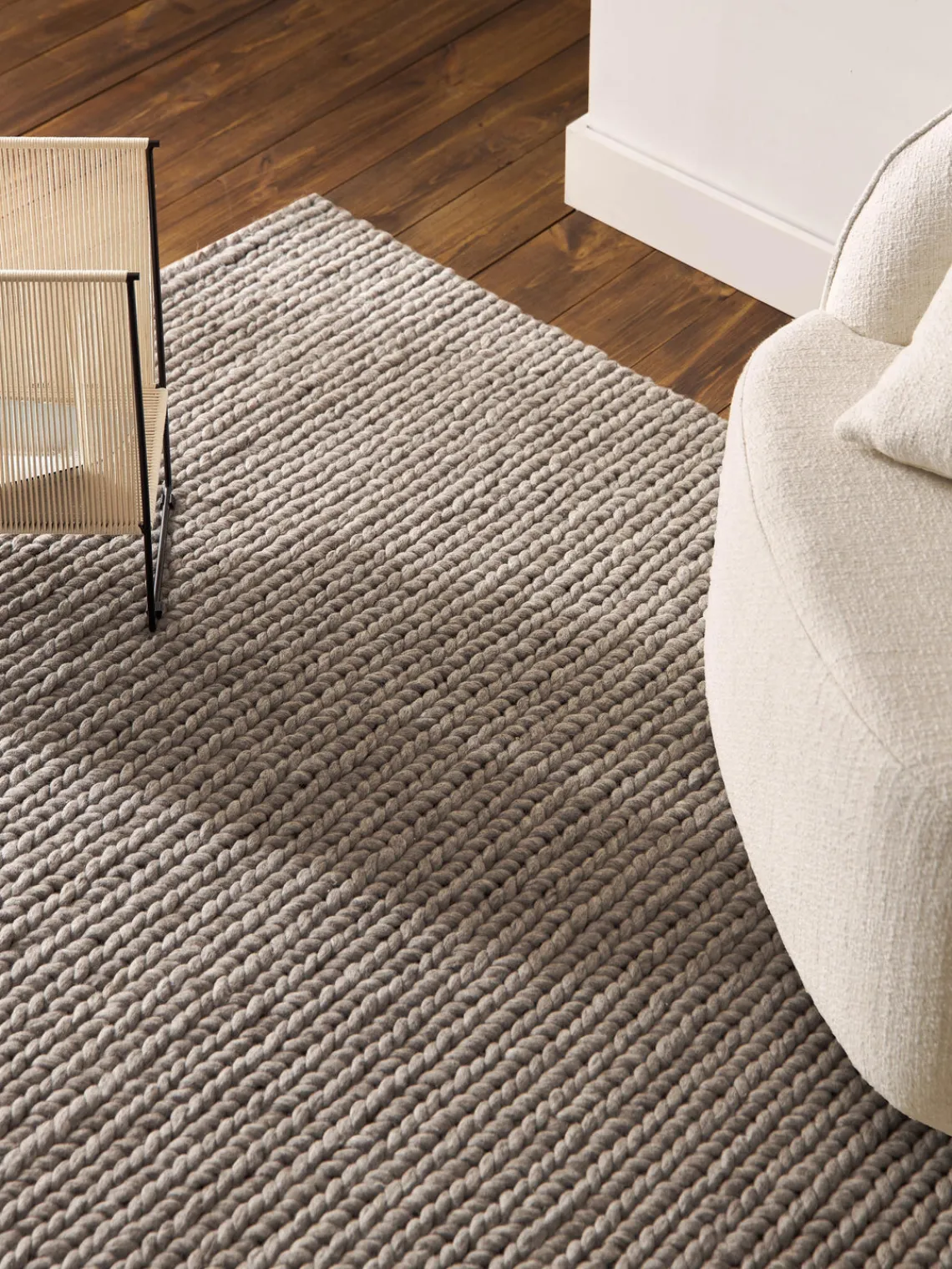 Discount Alfombra de lana trenzada Bruna Rectangular|Alfombras Rectangulares