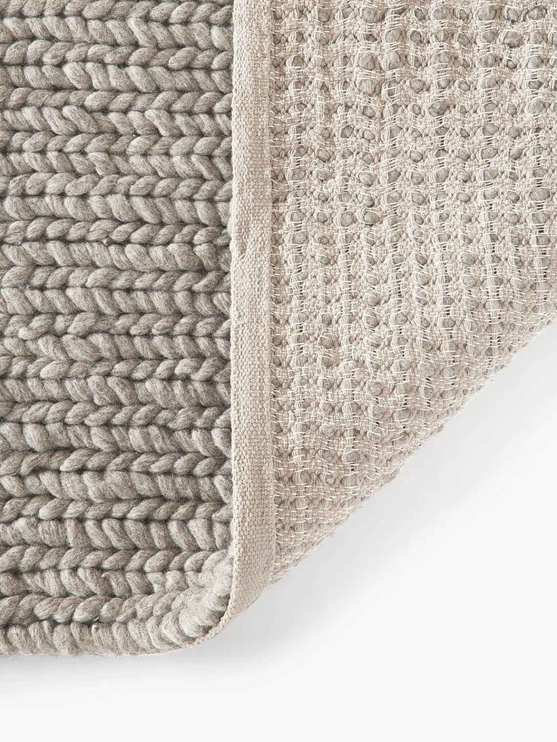 Discount Alfombra de lana trenzada Bruna Rectangular|Alfombras Rectangulares