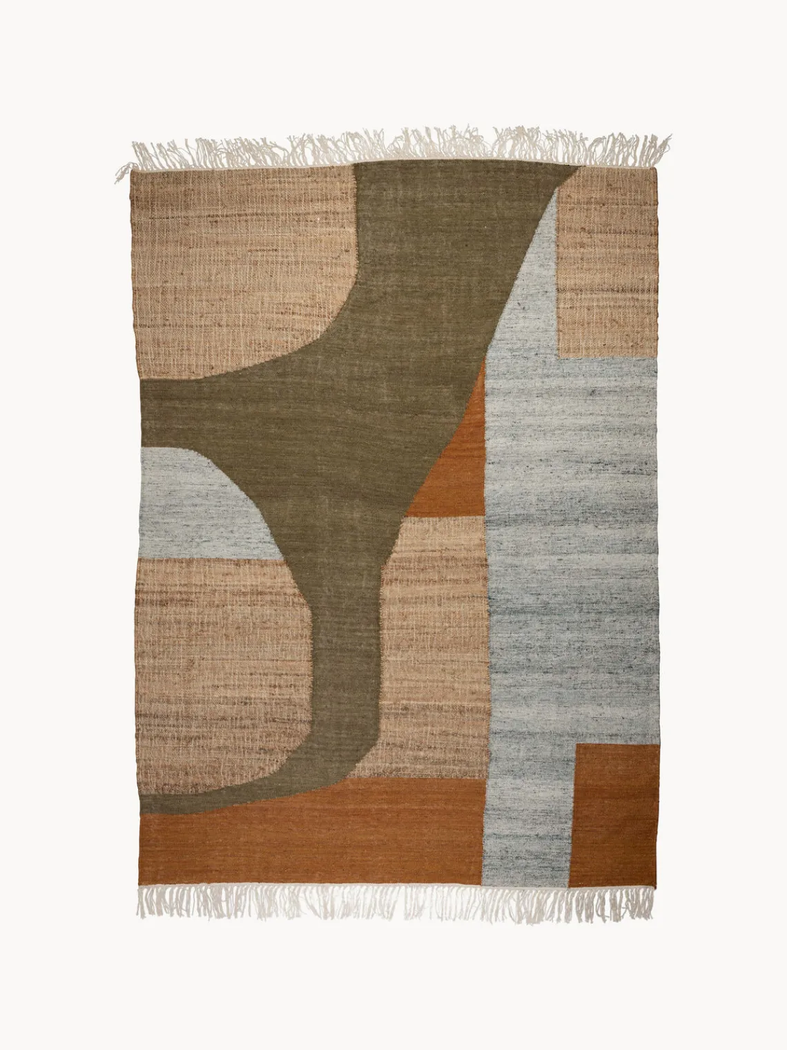 Alfombra de lana y algodón hecha a mano Pavilion Rectangular|Alfombras Rectangulares