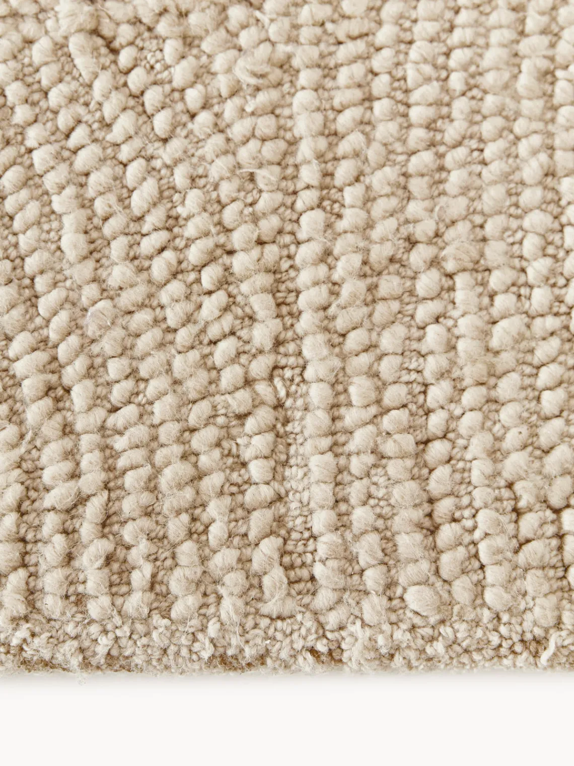 Rectangular|Alfombras Rectangulares>Westwing Collection Alfombra de pelo corto artesanal de lana Eleni Beige claro