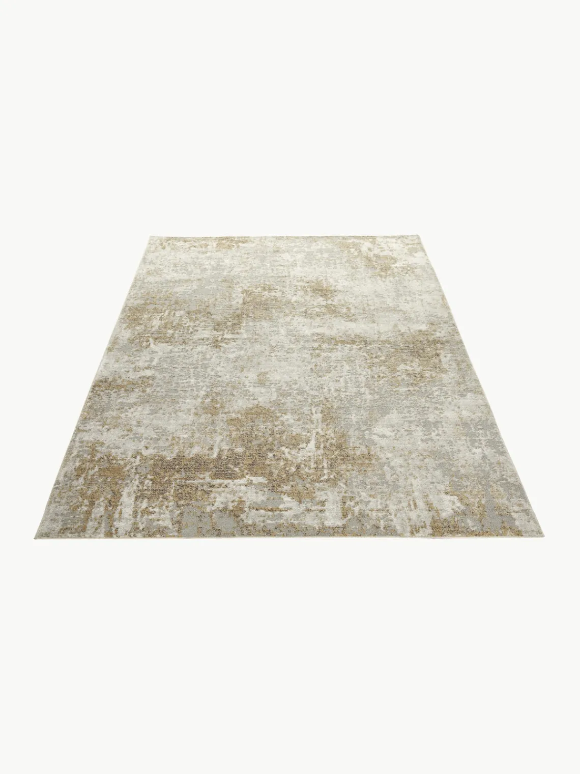 Rectangular|Alfombras Rectangulares>Rama Carpets Alfombra de pelo corto con motivos abstractos Rossa Beige claro, gris, marrón claro