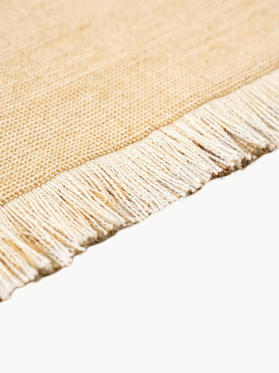 Rectangular|Alfombras Rectangulares>Louis de Poortere Alfombra de pelo corto con flecos diseño Folkform Monochrome Tonos beige