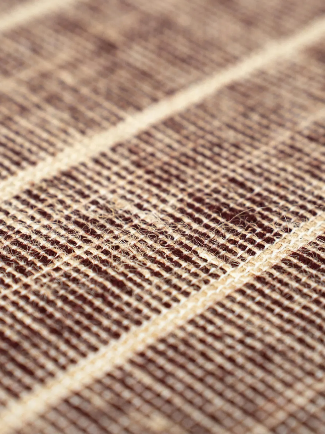 Rectangular|Alfombras Rectangulares>Louis de Poortere Alfombra de pelo corto con flecos diseño Folkform Monochrome Turrón, rojo vino, beige claro