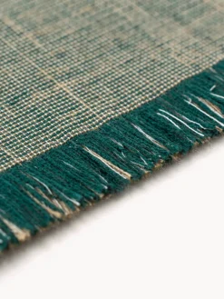 Rectangular|Alfombras Rectangulares></noscript>Louis de Poortere Alfombra de pelo corto con flecos diseño Folkform Monochrome Tonos verdes, beige claro