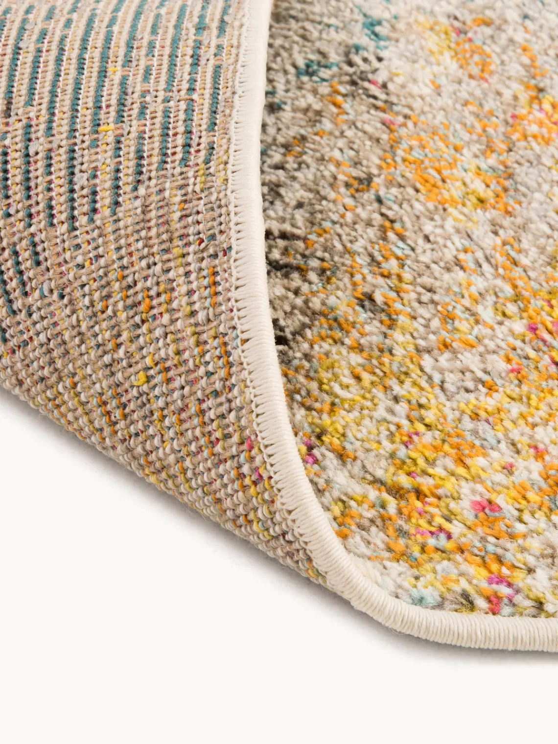 Rectangular|Alfombras Rectangulares>Nourison Alfombra de pelo corto de diseño Celestial Beige claro, multicolor