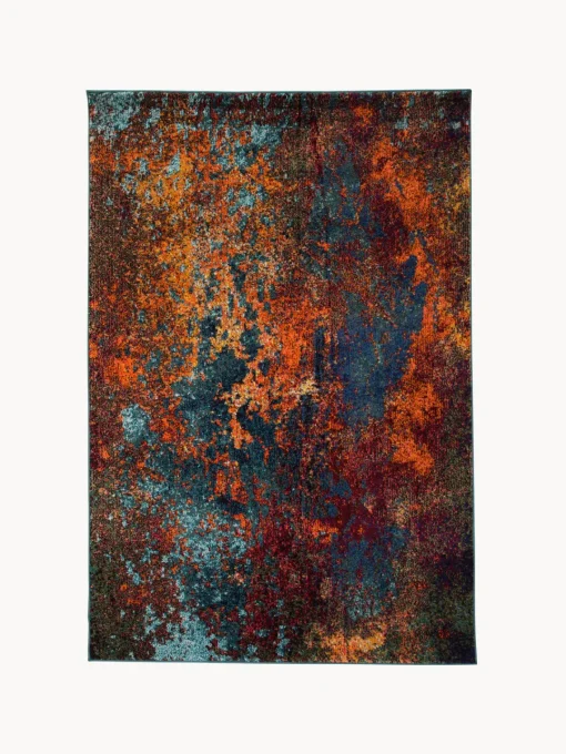 Clearance Alfombra de pelo corto de diseño Celestial Rectangular|Alfombras Rectangulares
