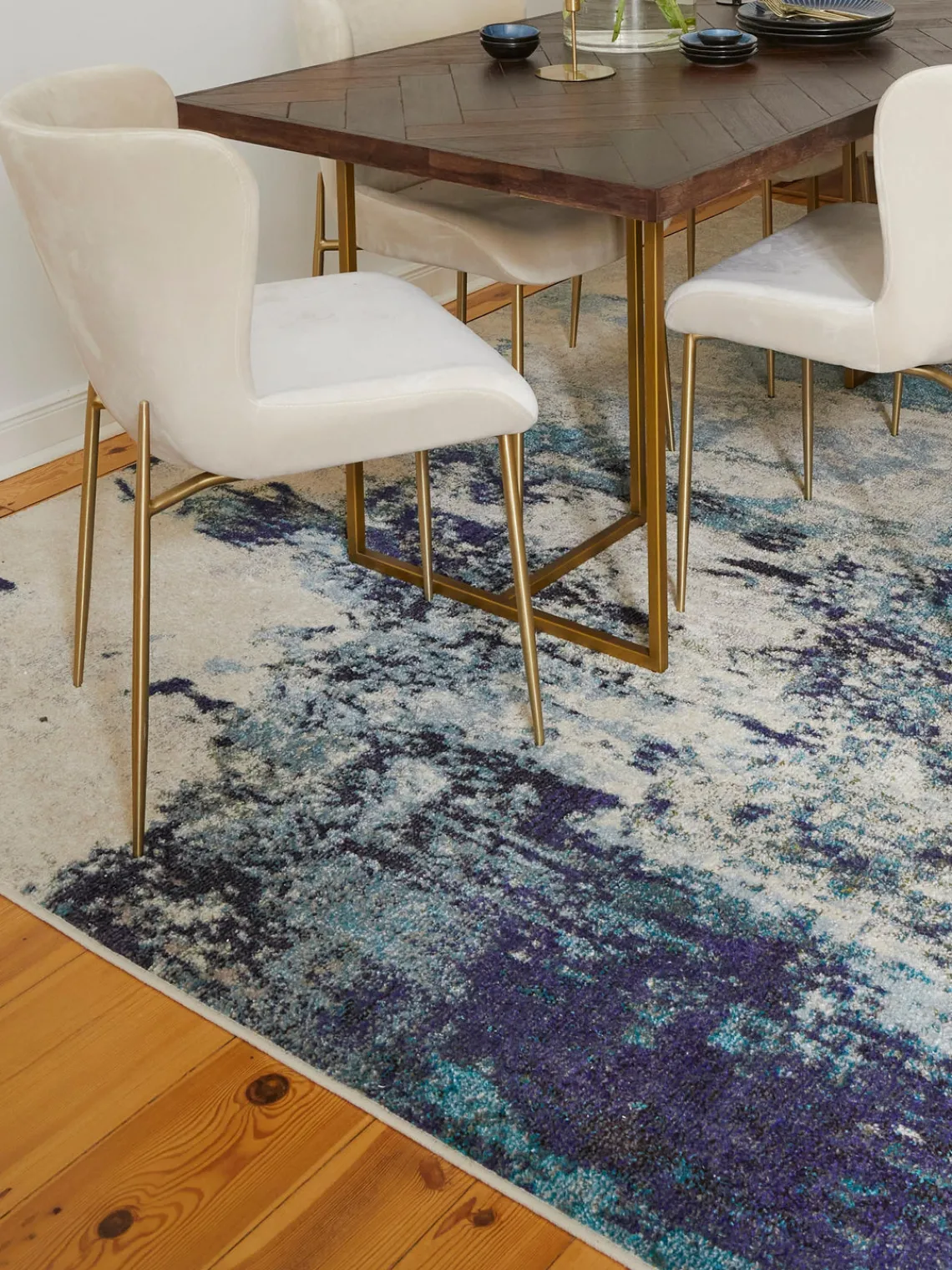 Outlet Alfombra de pelo corto de diseño Celestial Rectangular|Alfombras Rectangulares