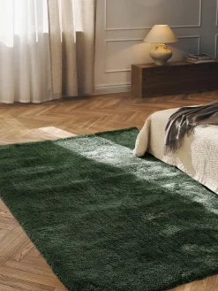 Rectangular|Alfombras Rectangulares></noscript>Westwing Collection Alfombra de pelo largo Leighton Verde oscuro