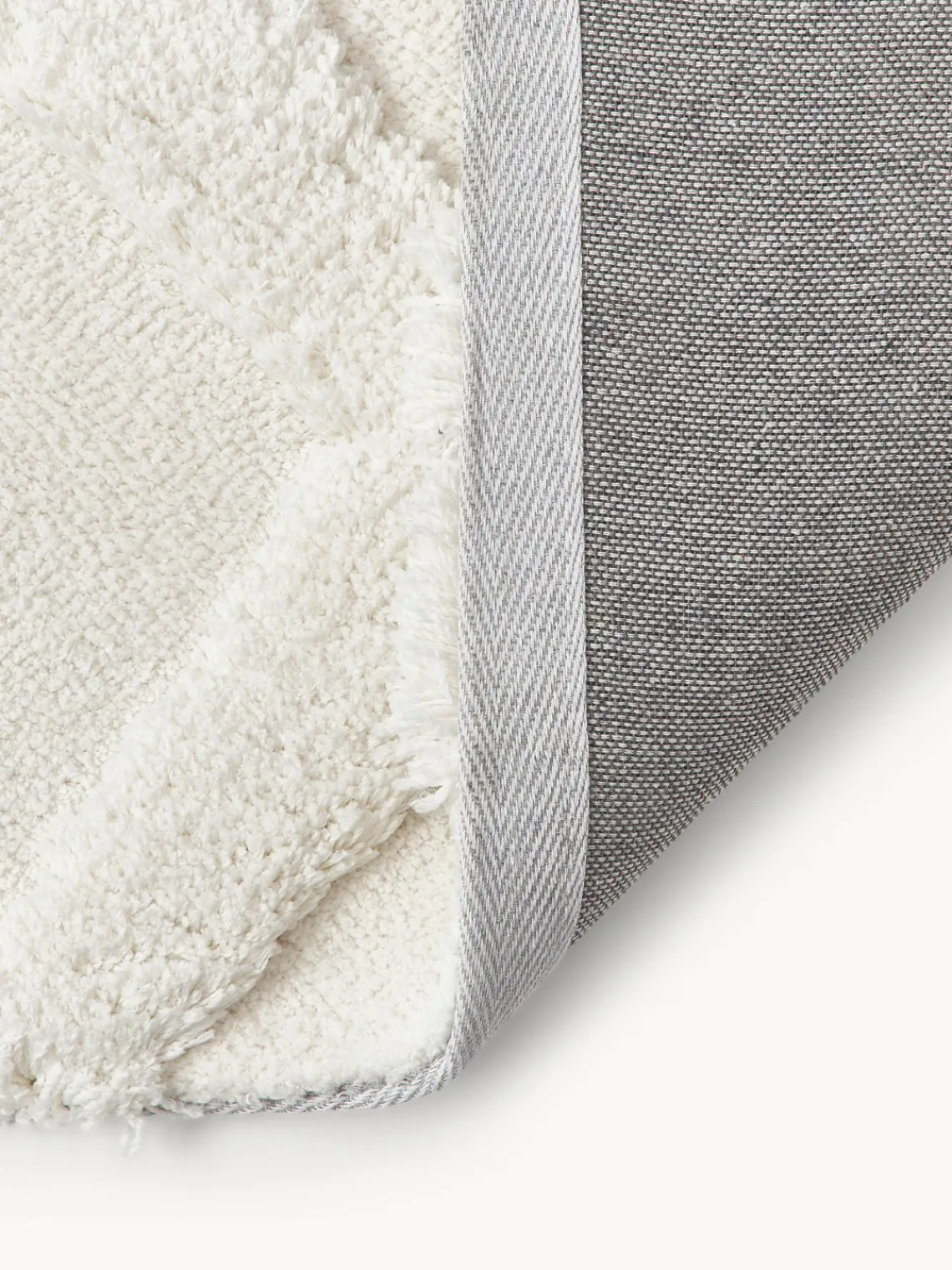 Clearance Alfombra de pelo largo texturizada Magda Rectangular|Alfombras Rectangulares