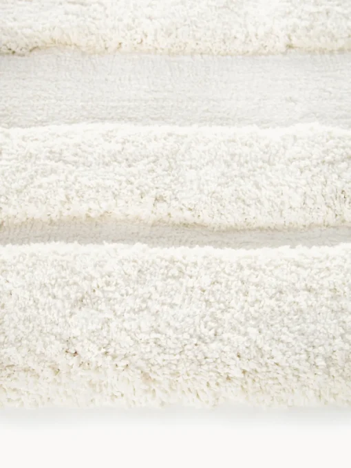 Rectangular|Alfombras Rectangulares>Westwing Collection Alfombra de pelo largo texturizada Genève Blanco Off White