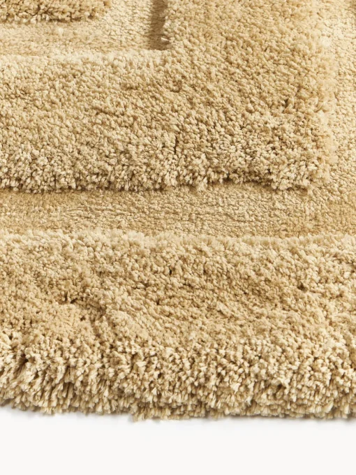 Rectangular|Alfombras Rectangulares>Westwing Collection Alfombra de pelo largo texturizada Genève Ocre