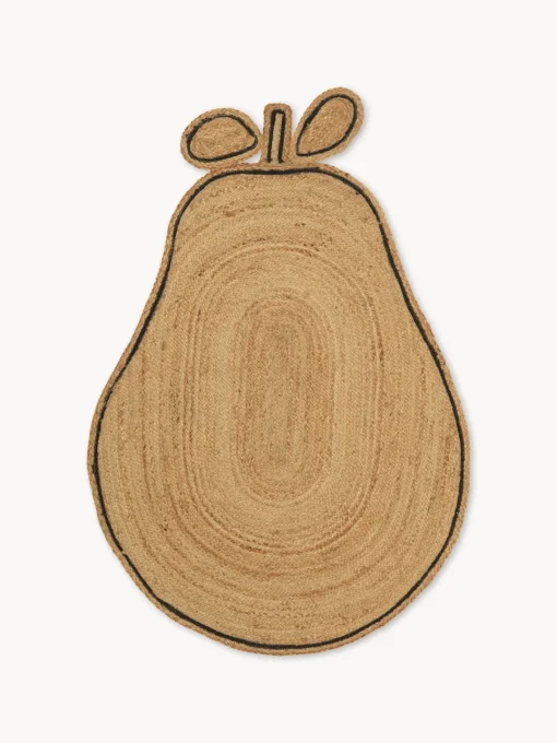 Decoración Infantil|Alfombras Infantiles>Ferm Living Kids Alfombra de yute artesanal Pear