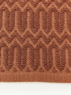 Alfombras De Exterior|Alfombras De Exterior></noscript>Westwing Collection Alfombra exterior artesanal con estampado geométrico Rune Terracota, marrón claro