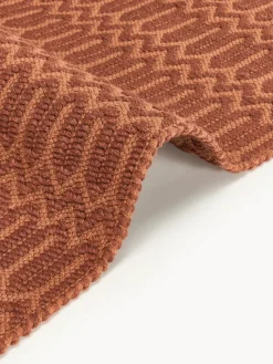 Alfombras De Exterior|Alfombras De Exterior></noscript>Westwing Collection Alfombra exterior artesanal con estampado geométrico Rune Terracota, marrón claro