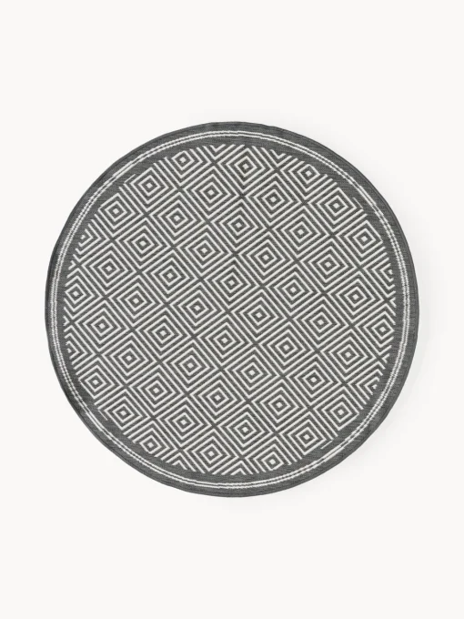 Outlet Alfombra exterior reversible redonda en rombos Reddy Alfombras De Exterior|Alfombras De Exterior