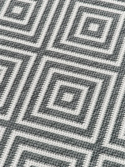 Outlet Alfombra exterior reversible redonda en rombos Reddy Alfombras De Exterior|Alfombras De Exterior