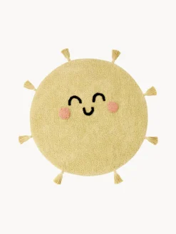 Decoración Infantil|Alfombras Infantiles>Lorena Canals Alfombra infantil artesanal con borlas You're My Sunshine, lavable