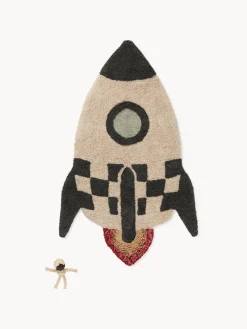 Decoración Infantil|Alfombras Infantiles>Lorena Canals Alfombra infantil artesanal Rocket, lavable
