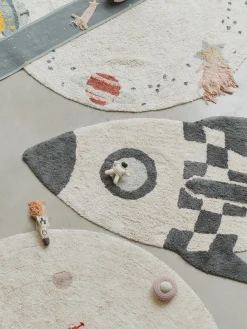 Decoración Infantil|Alfombras Infantiles></noscript>Lorena Canals Alfombra infantil artesanal Rocket, lavable