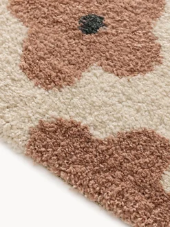 Decoración Infantil|Alfombras Infantiles></noscript>benuta Alfombra infantil con motivos florales Gobi Beige claro, rosa palo