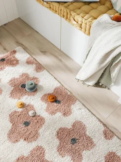 Decoración Infantil|Alfombras Infantiles></noscript>benuta Alfombra infantil con motivos florales Gobi Beige claro, rosa palo