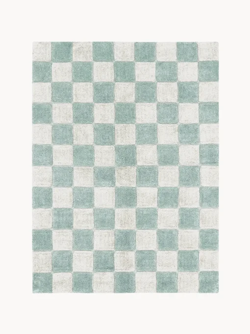 Decoración Infantil|Alfombras Infantiles>Lorena Canals Alfombra infantil lavable Kitchen Tiles, tamaños diferentes Azul claro, blanco Off White