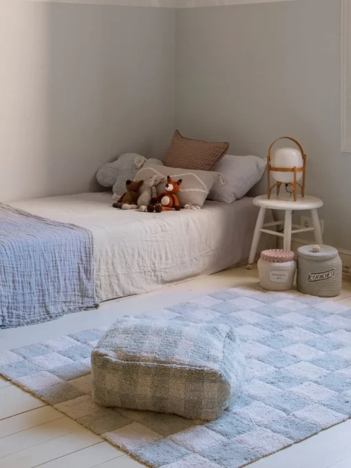 Decoración Infantil|Alfombras Infantiles>Lorena Canals Alfombra infantil lavable Kitchen Tiles, tamaños diferentes Azul claro, blanco Off White