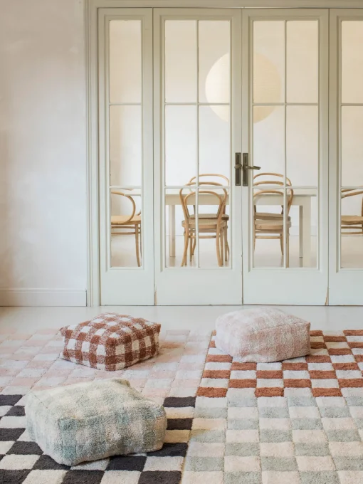 Decoración Infantil|Alfombras Infantiles>Lorena Canals Alfombra infantil lavable Kitchen Tiles, tamaños diferentes Rosa claro, blanco Off White