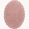 New Alfombra infantil ovalada lavable Pine Cone Niños Decoración Infantil|Alfombras Infantiles