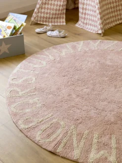 Alfombra infantil redonda con letras de diseño ABC Niños Decoración Infantil|Alfombras Infantiles