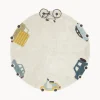 Online Alfombra infantil redonda artesanal con efecto alto-bajo Wheels, lavable Niños Decoración Infantil|Alfombras Infantiles