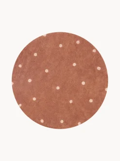 Discount Alfombra infantil redonda artesanal con efecto alto-bajo Dot, lavable Niños Decoración Infantil|Alfombras Infantiles