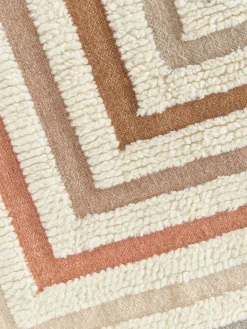 Hot Alfombra kilim artesanal con flecos Calais Rectangular|Alfombras Rectangulares