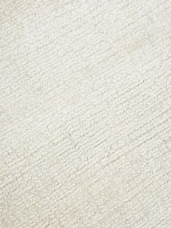Redonda|Alfombras Rectangulares></noscript>Westwing Collection Alfombra redonda artesanal de viscosa Jane Blanco Off White