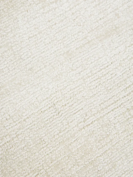 Redonda|Alfombras Rectangulares>Westwing Collection Alfombra redonda artesanal de viscosa Jane Blanco Off White