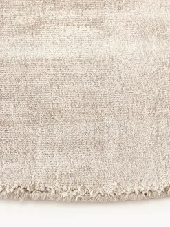 Redonda|Alfombras Rectangulares></noscript>Westwing Collection Alfombra redonda artesanal de viscosa Jane Beige claro