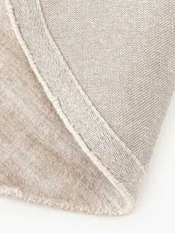 Redonda|Alfombras Rectangulares></noscript>Westwing Collection Alfombra redonda artesanal de viscosa Jane Beige claro