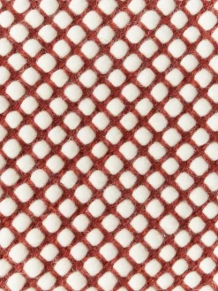 Redonda|Alfombras Rectangulares></noscript>Westwing Collection Alfombra redonda artesanal de lana Amaro Terracota, blanco crema