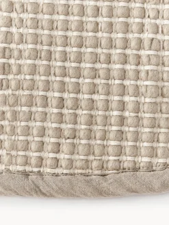 Redonda|Alfombras Rectangulares></noscript>Westwing Collection Alfombra redonda artesanal de lana Amaro Beige claro, blanco crema