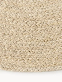 Redonda|Alfombras Rectangulares></noscript>Westwing Collection Alfombra redonda artesanal de yute Sharmila Blanco Off White