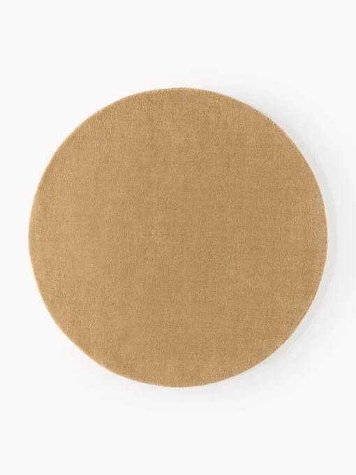 Redonda|Alfombras Rectangulares>Westwing Collection Alfombra redonda artesanal de lana Zayne Ocre