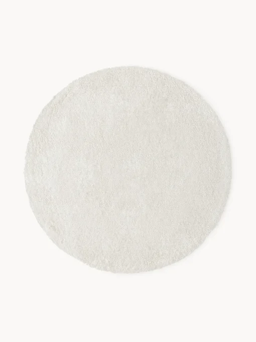 Redonda|Alfombras Rectangulares>Westwing Collection Alfombra redonda de pelo largo Leighton Blanco Off White