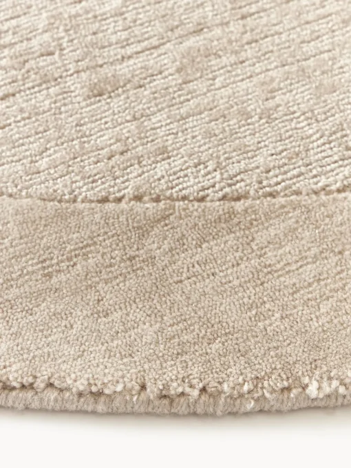 Redonda|Alfombras Rectangulares>Westwing Collection Alfombra redonda de pelo corto Kari Beige