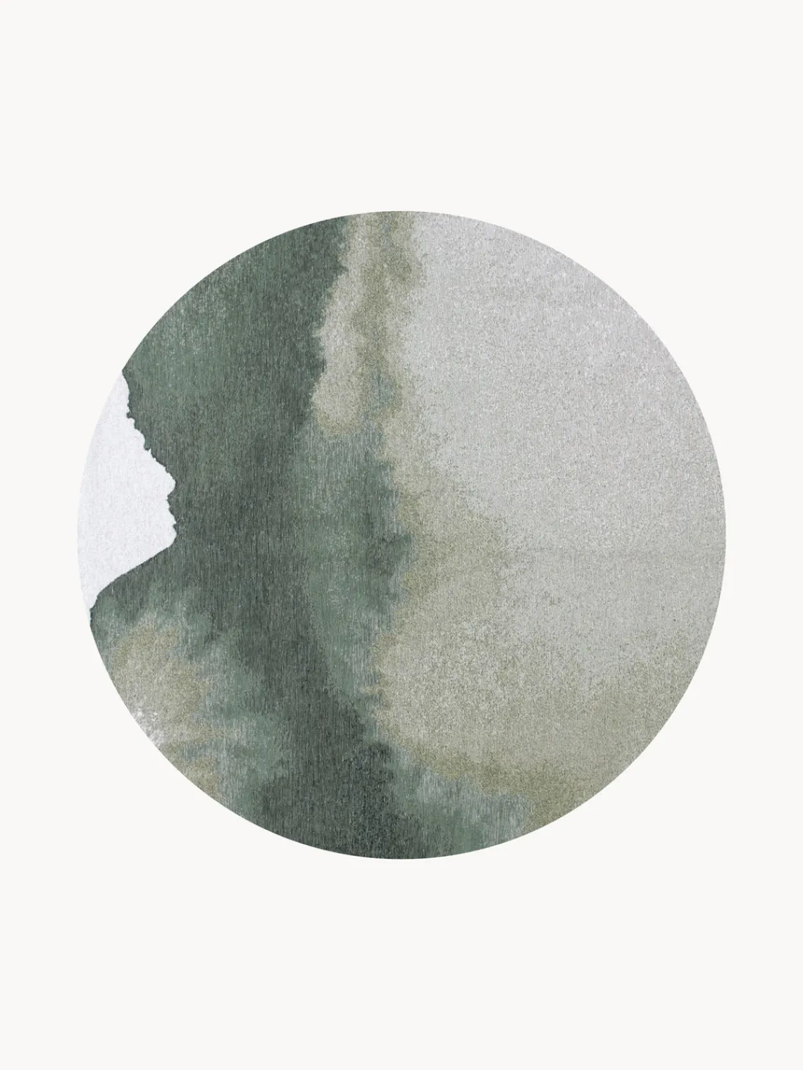Redonda|Alfombras Rectangulares>Louis de Poortere Alfombra redonda de pelo corto Lagoon