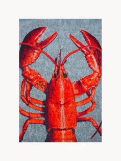 Redonda|Alfombras Rectangulares></noscript>Louis de Poortere Alfombra redonda de pelo corto Pop Rojo, gris azulado
